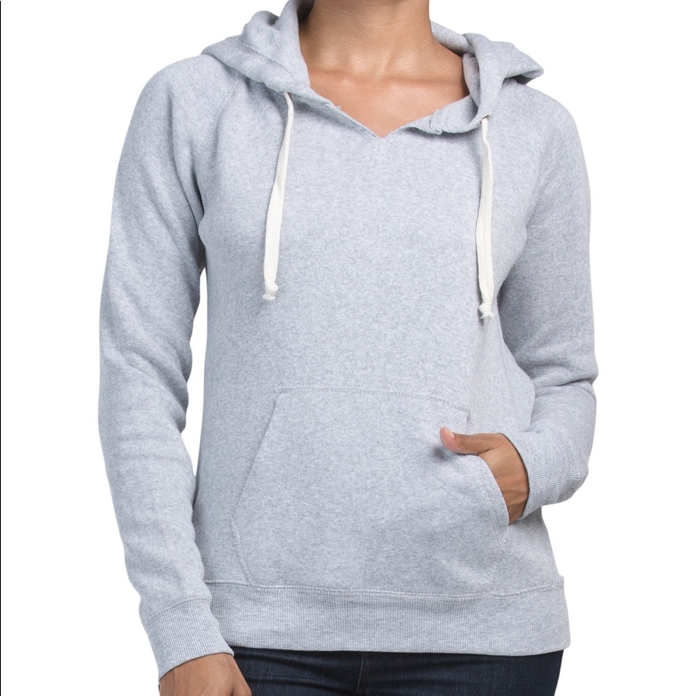 | ocean drive • gray haylee vintage-style hoodie |